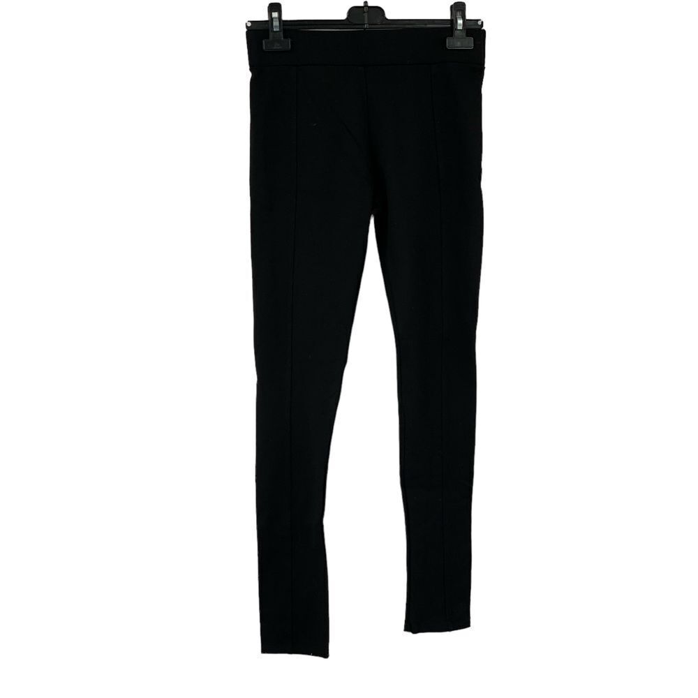Philosophy Leggings Women's Black‎ Structured Soft Pull On Stretchy Pants Size S